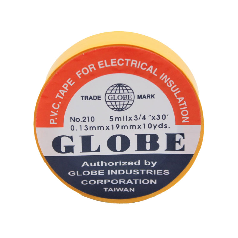 Globe 0.13mmx19mmx10yds Sarı PVC İzole Bant