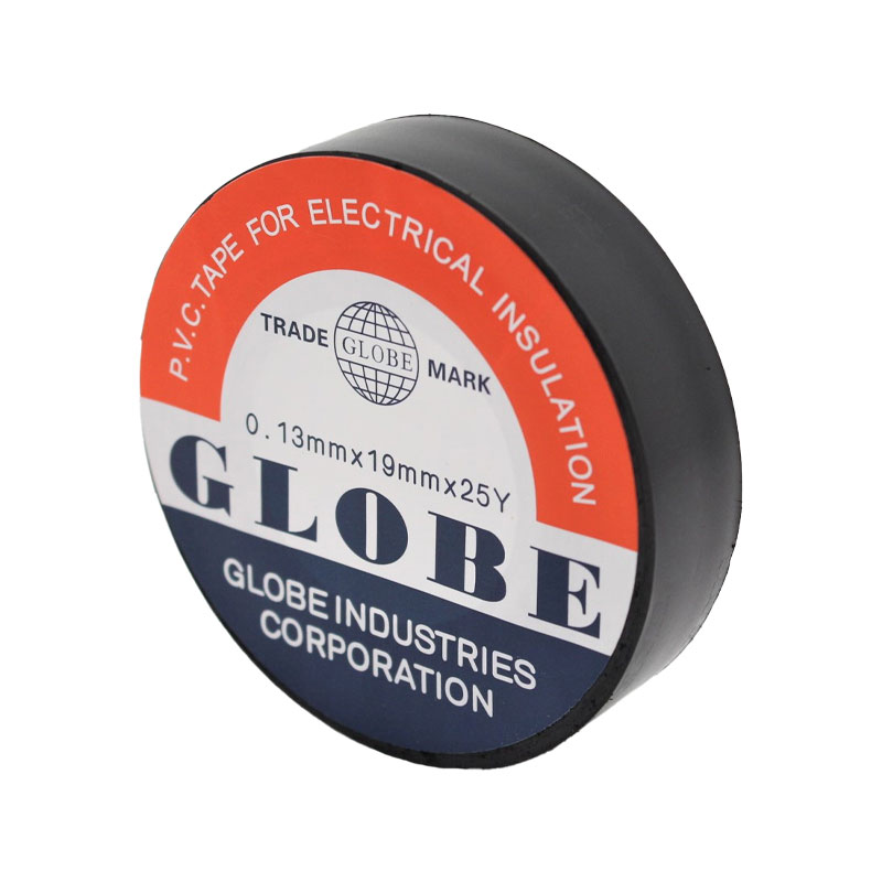 Globe 0.13mmx19mmx10yds Siyah PVC İzole Bant