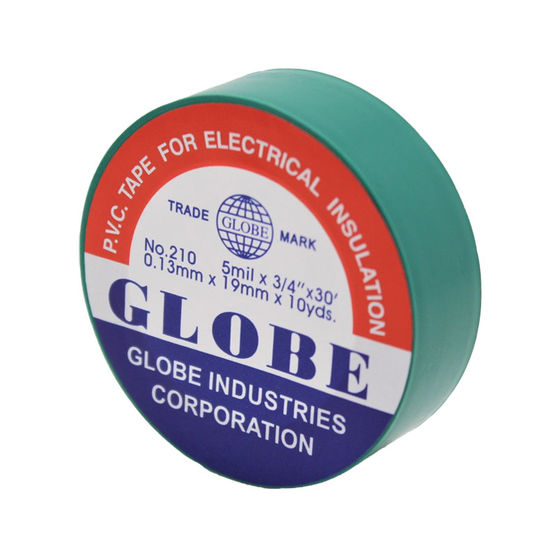 Globe 0.13mmx19mmx10yds Yeşil PVC İzole Bant