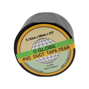 Globe 0.18mmx50mmx25 Yrds No.30D8 Siyah Duct Tape - Görsel 3